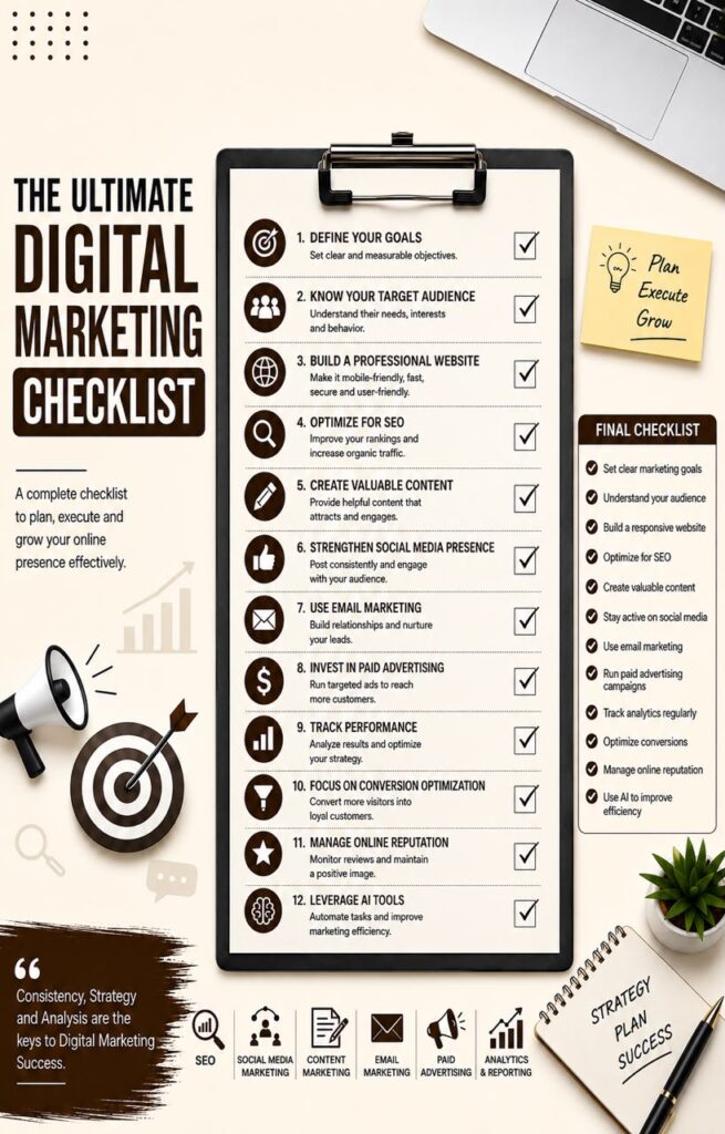 The Ultimate Digital Marketing Checklist Give this topic content
